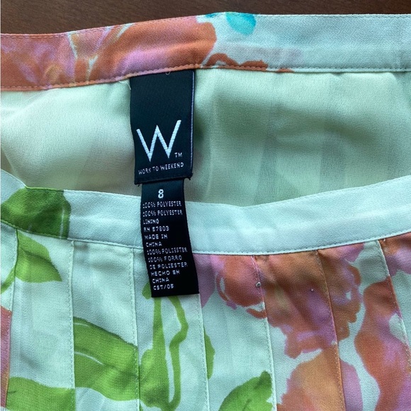 Floral Orchids Pleated Sheer Knee - new with tag - Picture 2 of 2